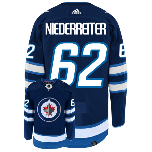 Nino Niederreiter Winnipeg Jets Adidas Primegreen Authentic NHL Hockey Jersey