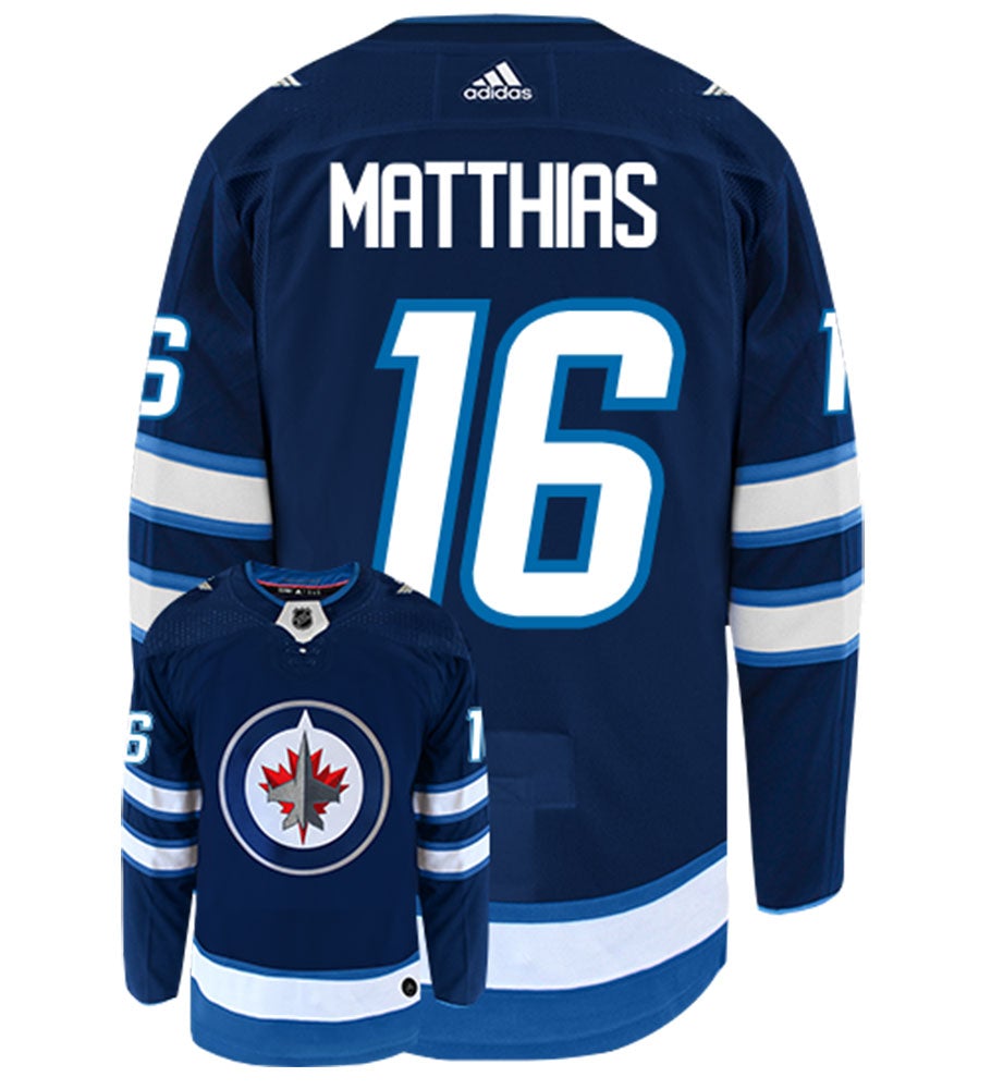 Shawn Matthias Winnipeg Jets Adidas Authentic Home NHL Hockey Jersey