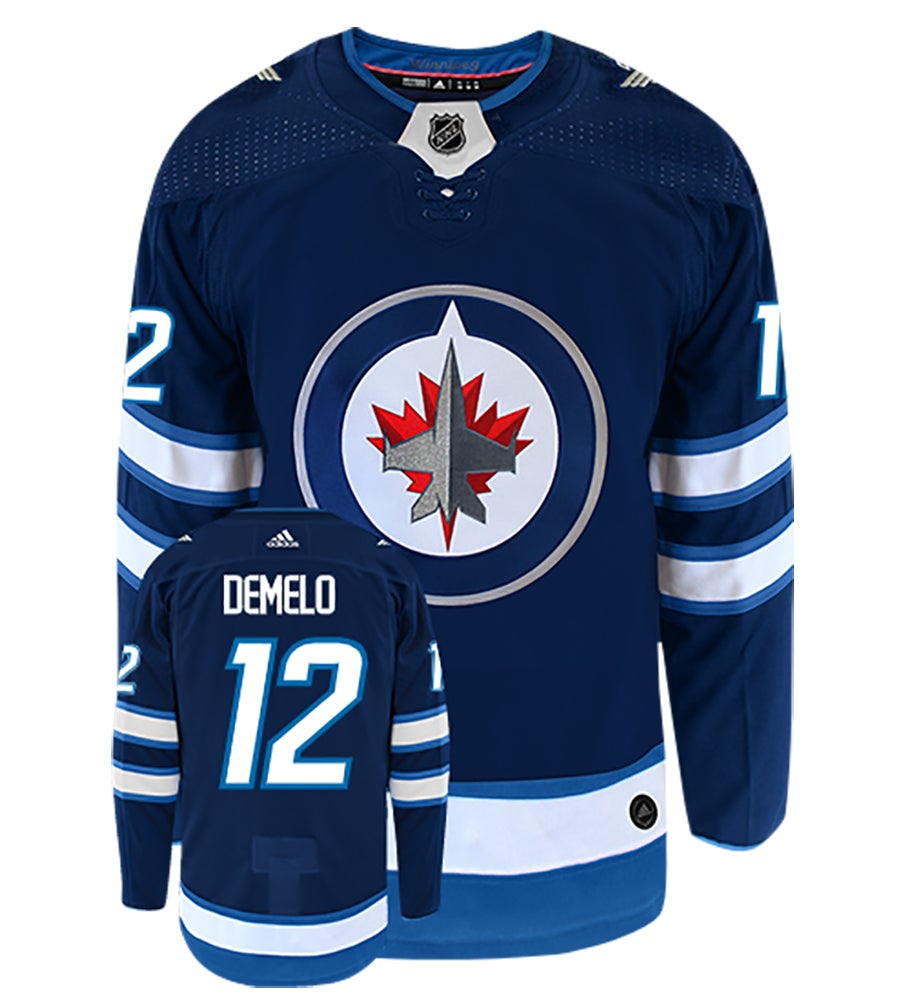 Dylan DeMelo Winnipeg Jets Adidas Authentic Home NHL Hockey Jersey