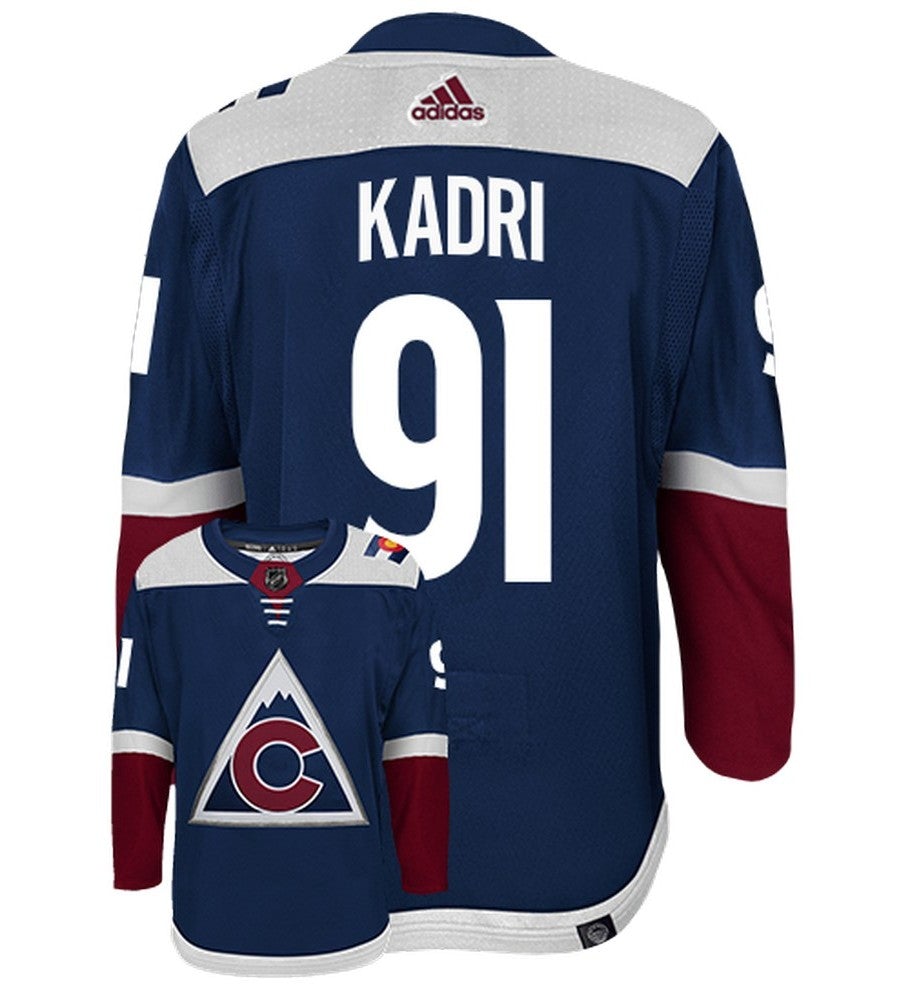 Men's NHL Calgary Flames Nazem Kadri Adidas Primegreen Reverse Retro Black  - Authentic Jersey with ON ICE Cresting - Sports Closet