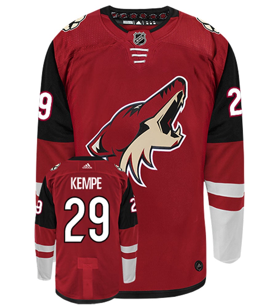 Mario Kempe Arizona Coyotes Adidas Authentic Home NHL Hockey Jersey