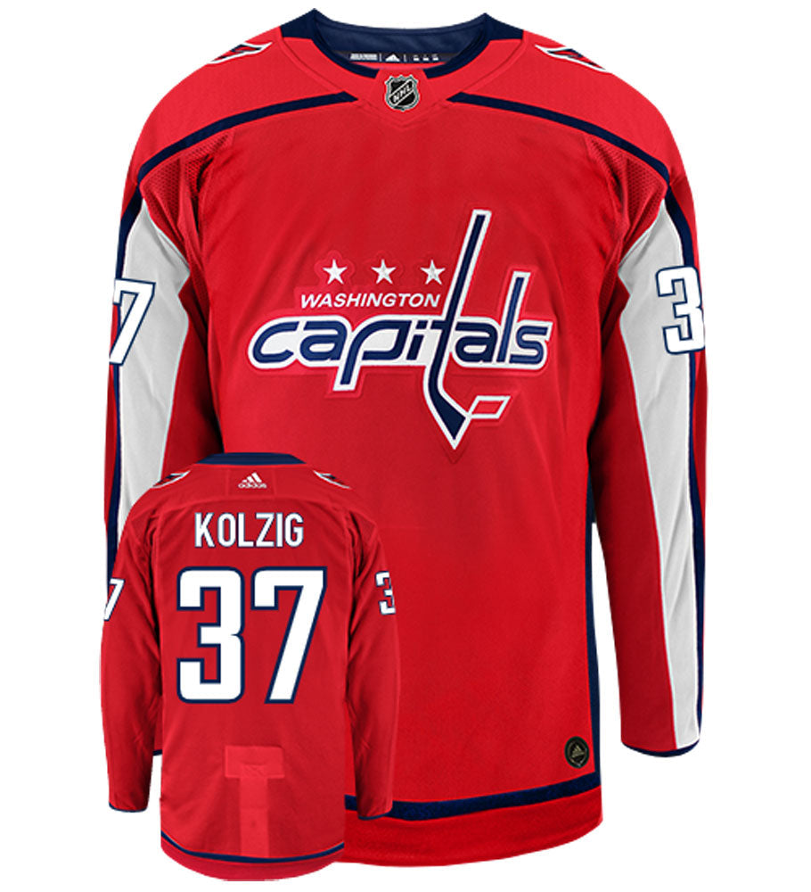 Olaf Kolzig Washington Capitals Adidas Authentic Home NHL Vintage Hockey Jersey