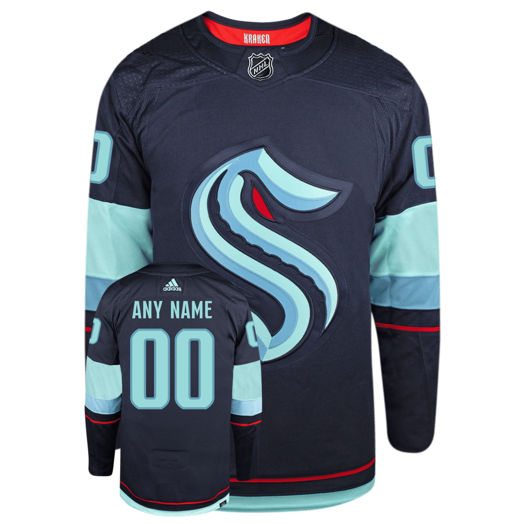 Hockey Jersey Kraken Seattle Uniform ANY NAME AND NUMBER SEATTLE