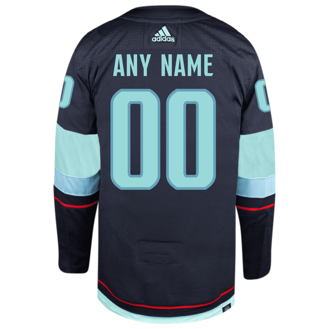 Customizable Seattle Kraken Adidas Primegreen Authentic NHL Hockey