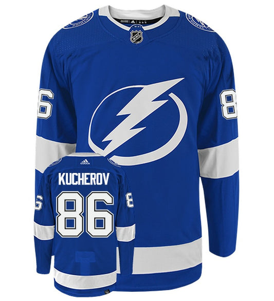 Nikita Kucherov Tampa Bay Lightning Adidas Primegreen Authentic NHL Hockey Jersey - Front/Back View
