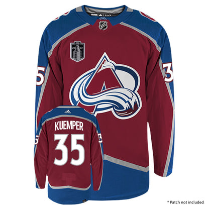 Darcy Kuemper Colorado Avalanche Adidas Primegreen Authentic Home NHL Hockey Jersey - Front/Back View