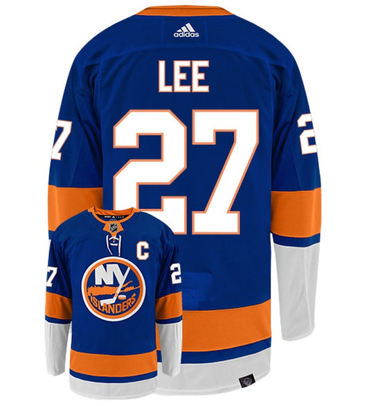 Anders Lee New York Islanders Adidas Primegreen Authentic Home NHL Hockey Jersey - Back/Front View