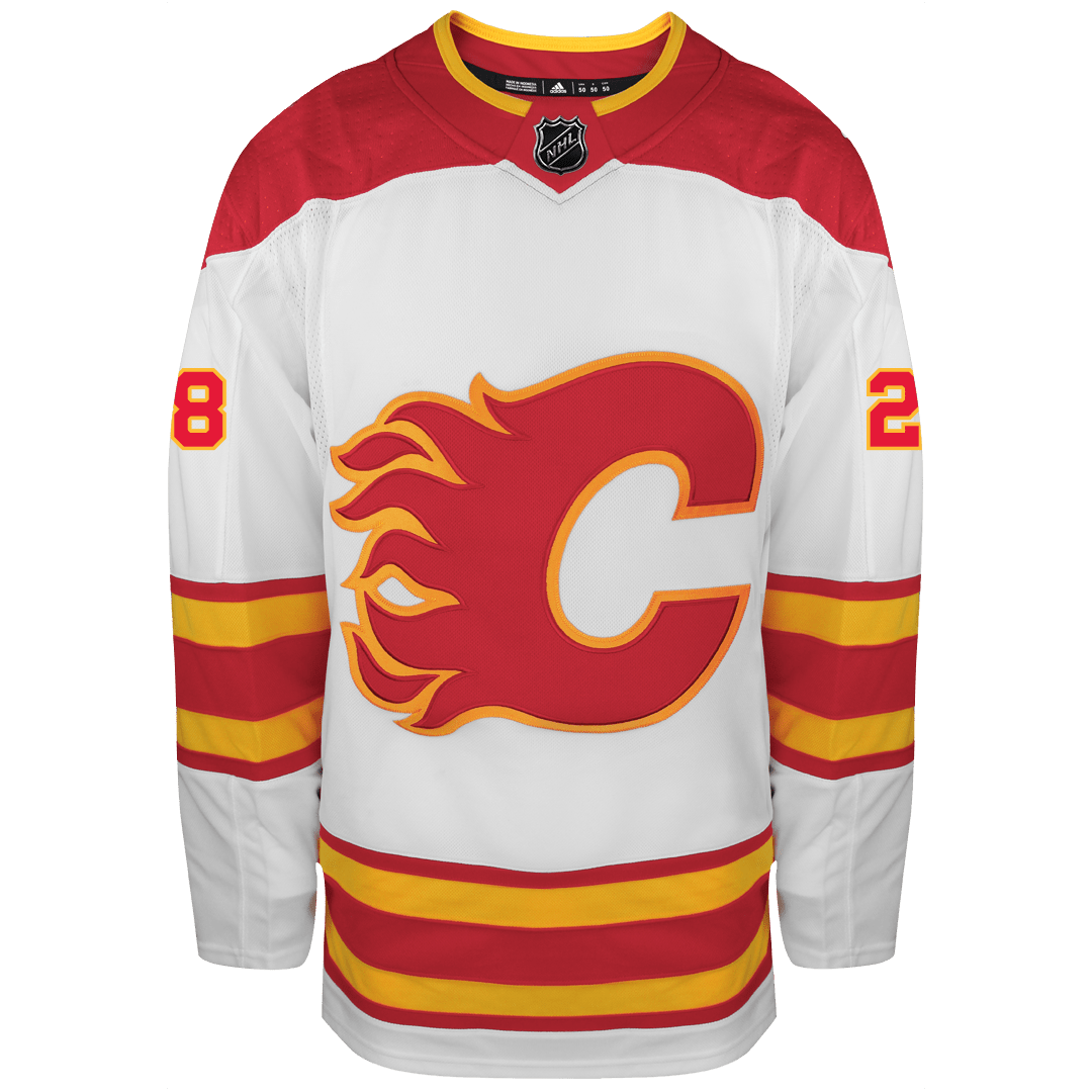 Elias Lindholm Calgary Flames Adidas Primegreen Authentic NHL Hockey Jersey
