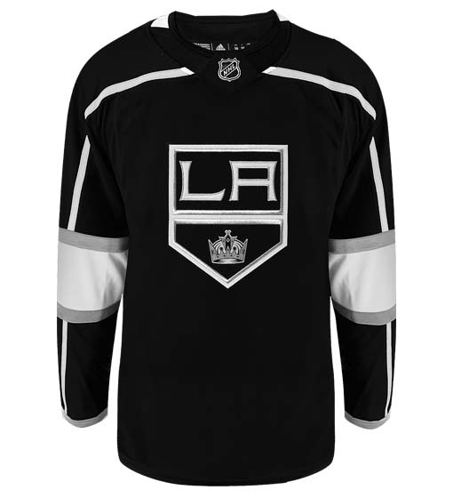 Los Angeles Kings Adidas Primegreen Authentic Home NHL Hockey Jersey - Front View