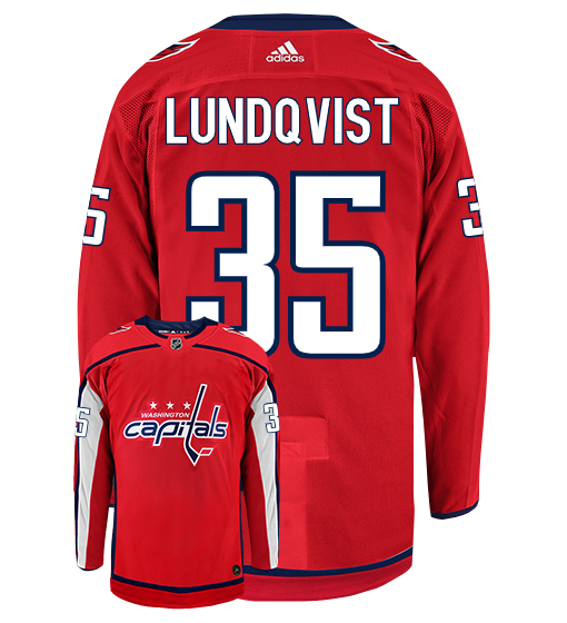 Henrik Lundqvist Washington Capitals Adidas Authentic Home NHL Hockey Jersey