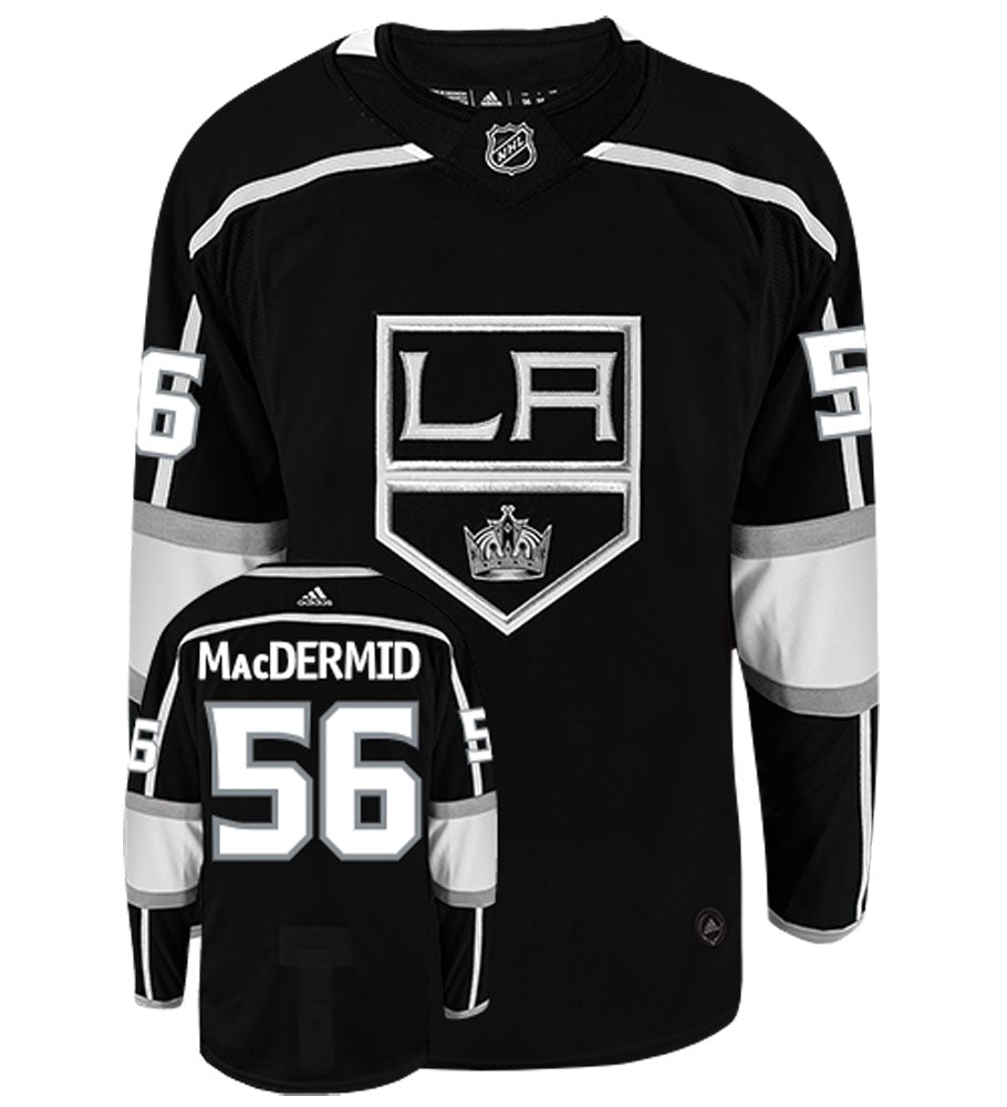 Kurtis MacDermid Los Angeles Kings Adidas Authentic Home NHL Hockey Jersey