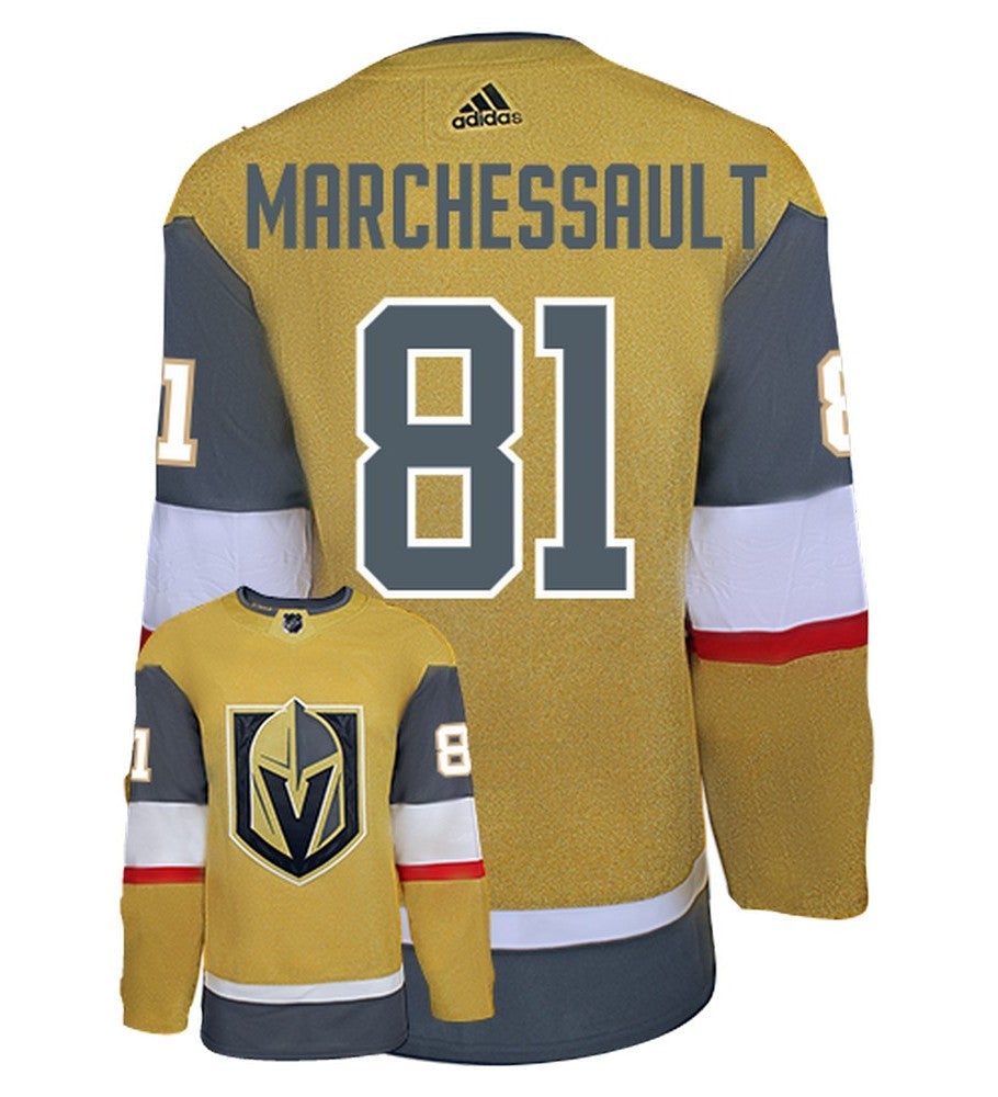 Jonathan Marchessault Vegas Golden Knights Adidas Primegreen Authentic Third Alternate NHL Hockey Jersey - Back/Front View