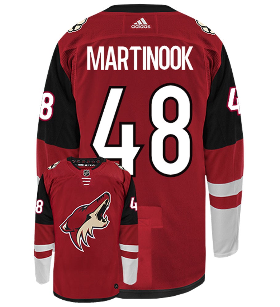 Jordan Martinook Arizona Coyotes Adidas Authentic Home NHL Hockey Jersey