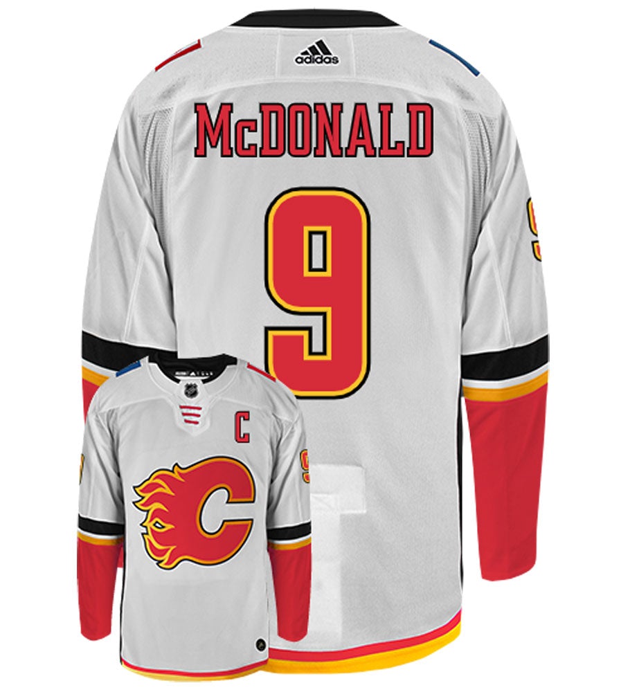 Lanny McDonald Calgary Flames Adidas Authentic Away NHL Vintage Hockey Jersey