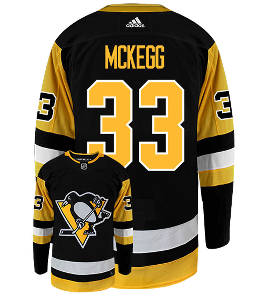 Greg McKegg Pittsburgh Penguins Adidas Authentic Home NHL Hockey Jersey