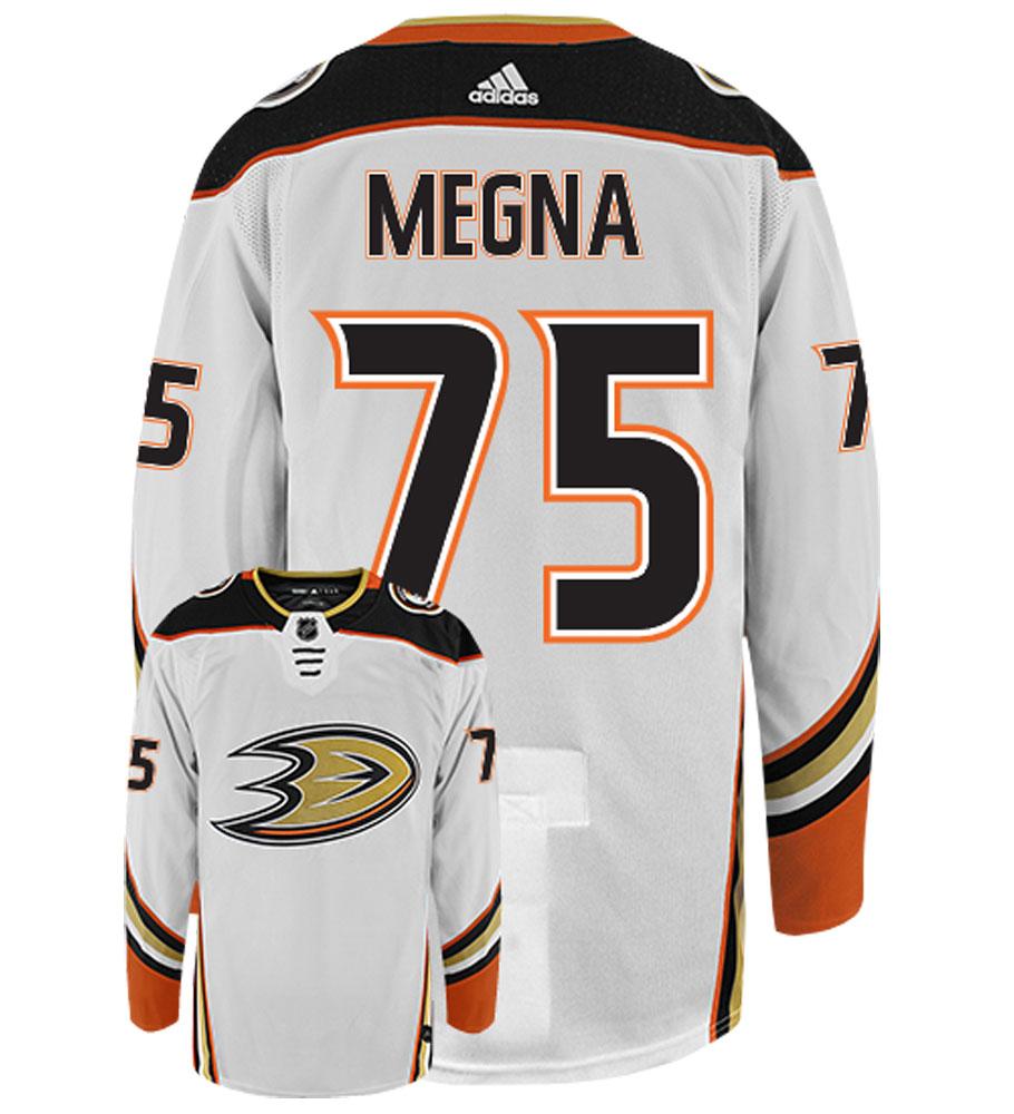 Jaycob Megna Anaheim Ducks Adidas Authentic Away NHL Hockey Jersey