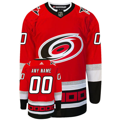 Customizable Carolina Hurricanes Adidas Primegreen 25th Anniversary Authentic NHL Hockey Jersey