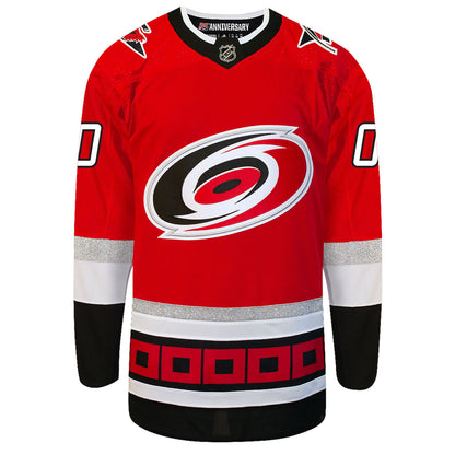 Customizable Carolina Hurricanes Adidas Primegreen 25th Anniversary Authentic NHL Hockey Jersey