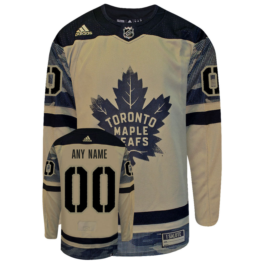 Customizable Toronto Maple Leafs Adidas Primegreen 2022 Camo Authentic Jersey