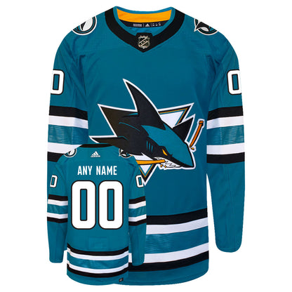 Customizable San Jose Sharks 2022 Adidas Primegreen Authentic NHL Hockey Jersey