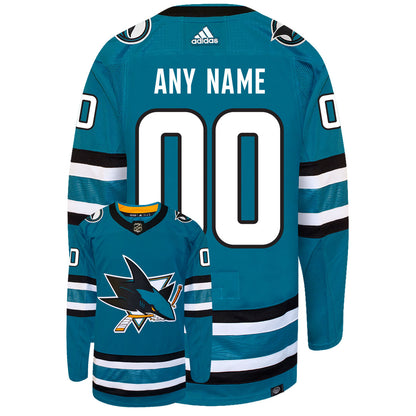 Customizable San Jose Sharks 2022 Adidas Primegreen Authentic NHL Hockey Jersey