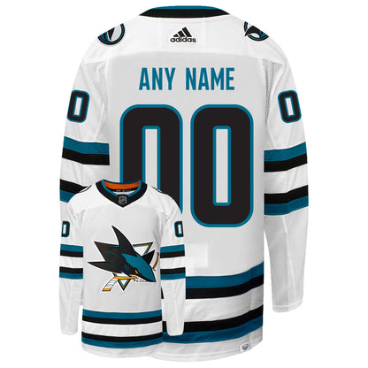 Customizable San Jose Sharks 2022 Adidas Primegreen Authentic NHL Hockey Jersey