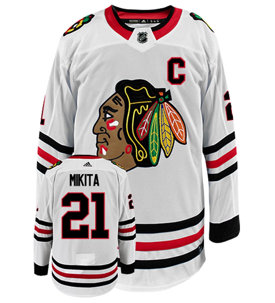 Stan Mikita Chicago Blackhawks Adidas Authentic Away NHL Vintage Hockey Jersey