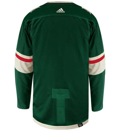 Minnesota Wild Adidas Primegreen Authentic Home NHL Hockey Jersey - Back View