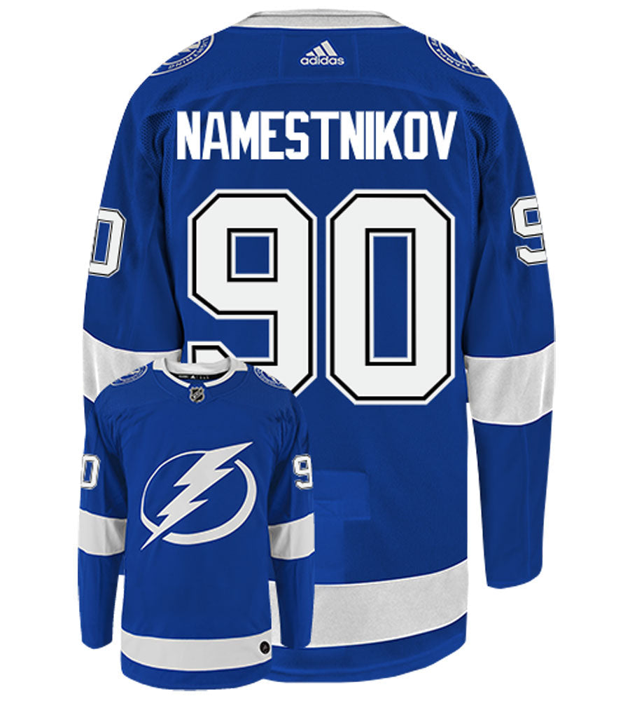 Vladislav Namestnikov Tampa Bay Lightning Adidas Authentic Home NHL Hockey Jersey
