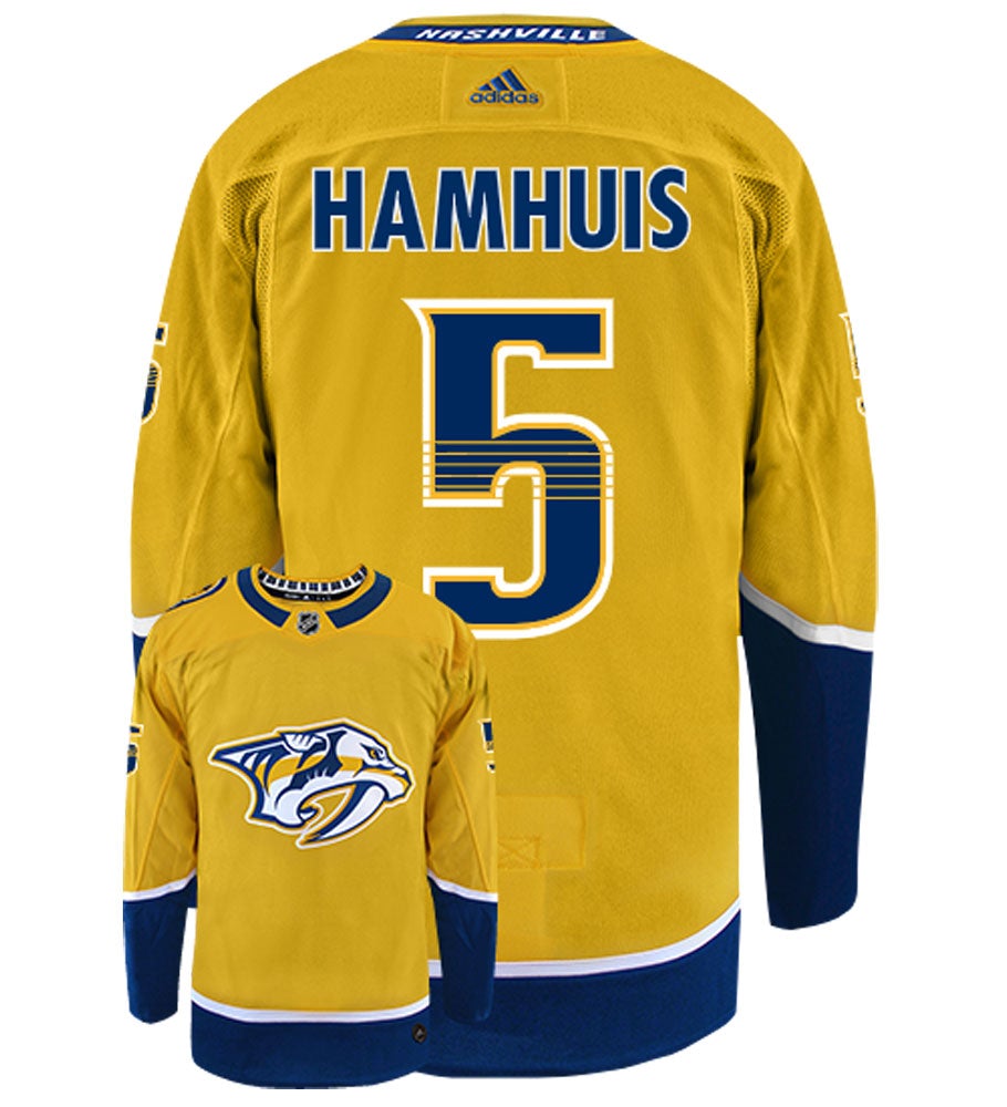 Dan Hamhuis Nashville Predators Adidas Authentic Home NHL Jersey