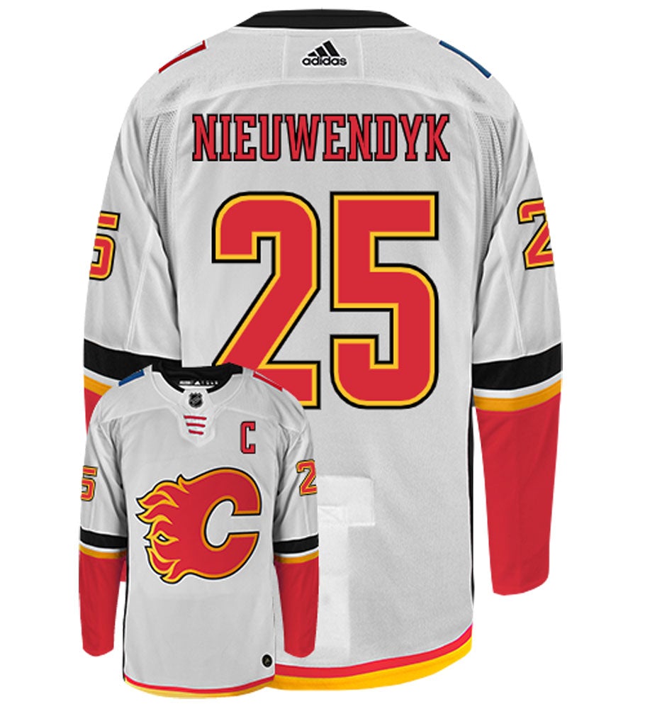 Joe Nieuwendyk Calgary Flames Adidas Authentic Away NHL Vintage Hockey Jersey