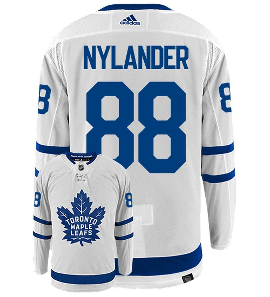 William Nylander Toronto Maple Leafs Adidas Primegreen Authentic Away NHL Hockey Jersey - Back/Front View