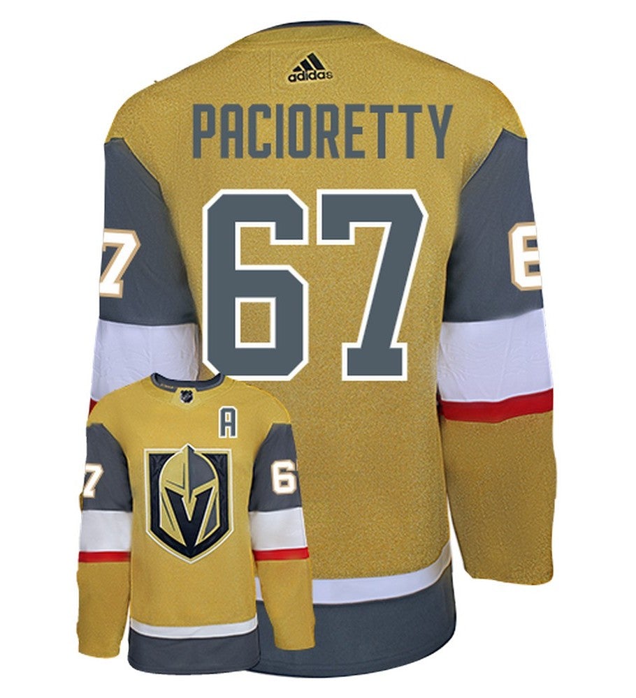 Max Pacioretty Vegas Golden Knights Adidas Primegreen Authentic Third Alternate NHL Hockey Jersey - Back/Front View