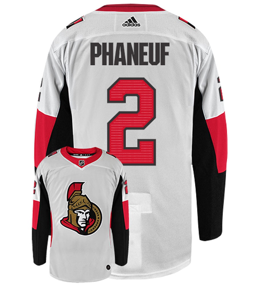 Dion Phaneuf Ottawa Senators Adidas Authentic Away NHL Hockey Jersey