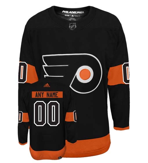 Philadelphia Flyers Adidas Primegreen Authentic Third Alternate NHL Hockey Jersey - Front/Back View