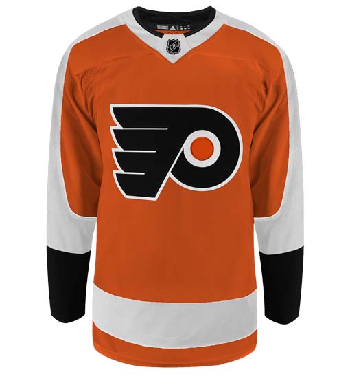 Philadelphia Flyers Adidas Primegreen Authentic Home NHL Hockey Jersey - Front View