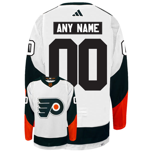 Customizable Philadelphia Flyers Adidas 2022 Primegreen Reverse Retro Authentic NHL Hockey Jersey