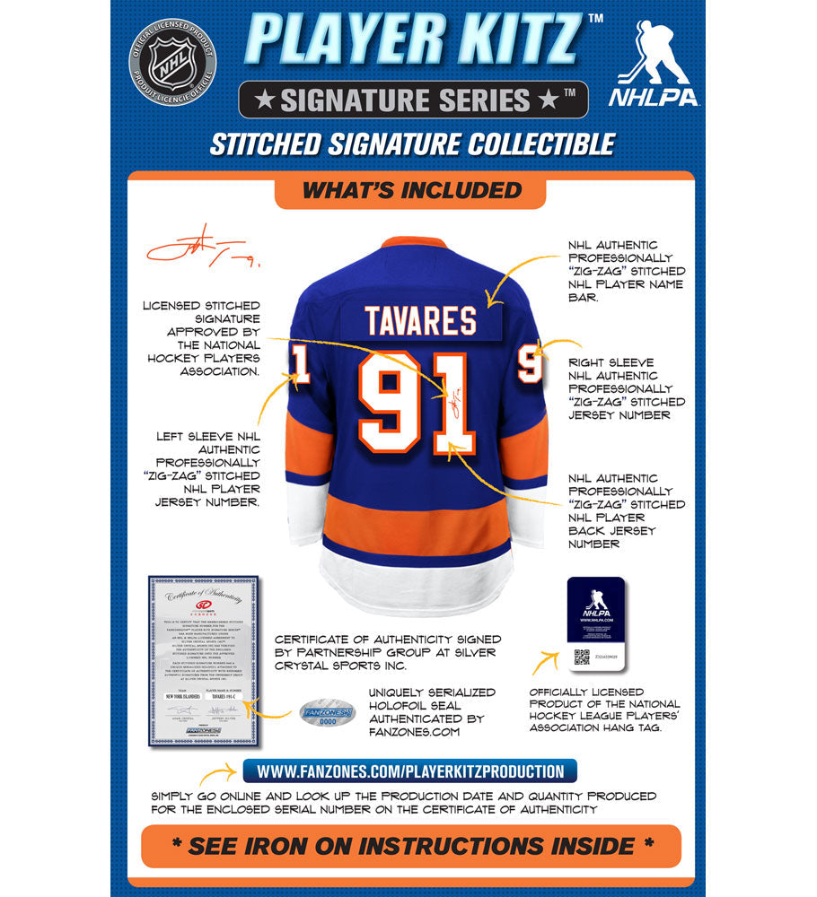 Jersey NHL newest Autographed NY Islanders #91