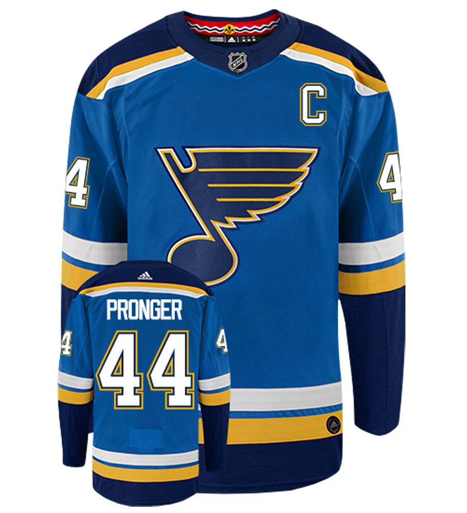 Chris Pronger St. Louis Blues Adidas Authentic Home NHL Vintage Hockey Jersey