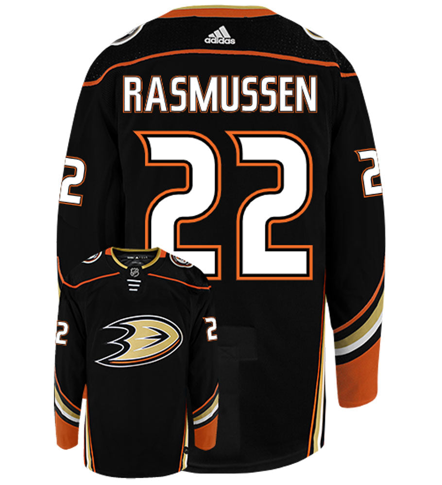 Dennis Rasmussen Anaheim Ducks Adidas Authentic Home NHL Hockey Jersey