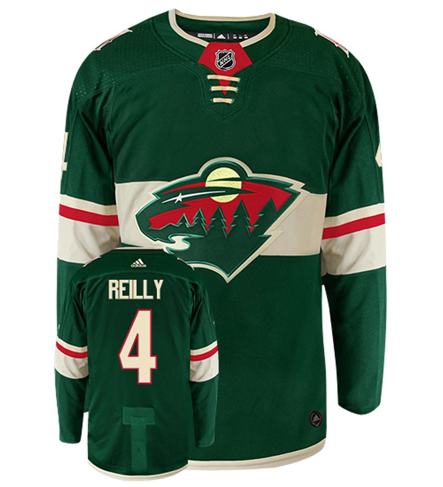 Mike Reilly Minnesota Wild Adidas Authentic Home NHL Hockey Jersey