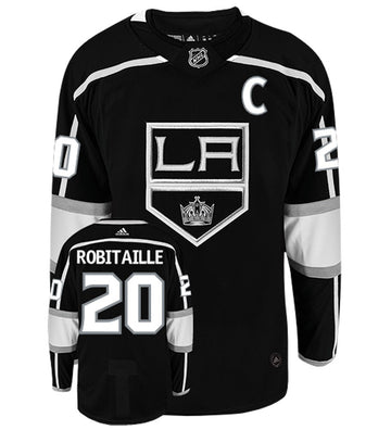 Luc Robitaille Los Angeles Kings Adidas Authentic Home NHL Vintage Hoc