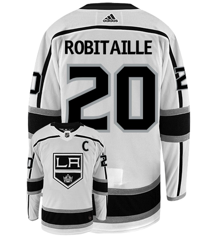 Luc Robitaille Los Angeles Kings Adidas Authentic Away NHL Vintage Hockey Jersey