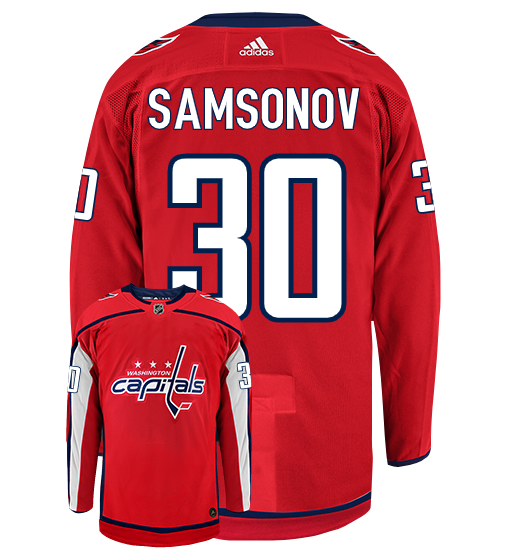 Ilya Samsonov Washington Capitals Adidas Authentic Home NHL Hockey Jersey