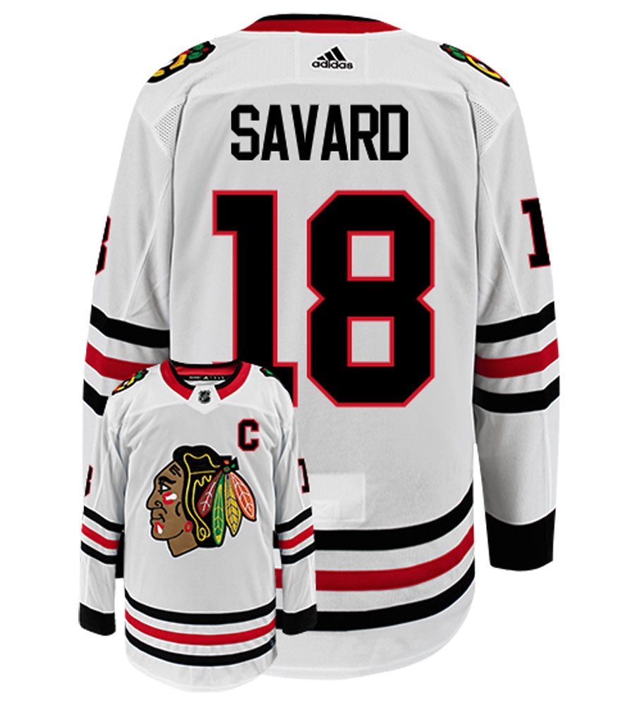 Denis Savard Chicago Blackhawks Adidas Authentic Away NHL Vintage Hockey Jersey
