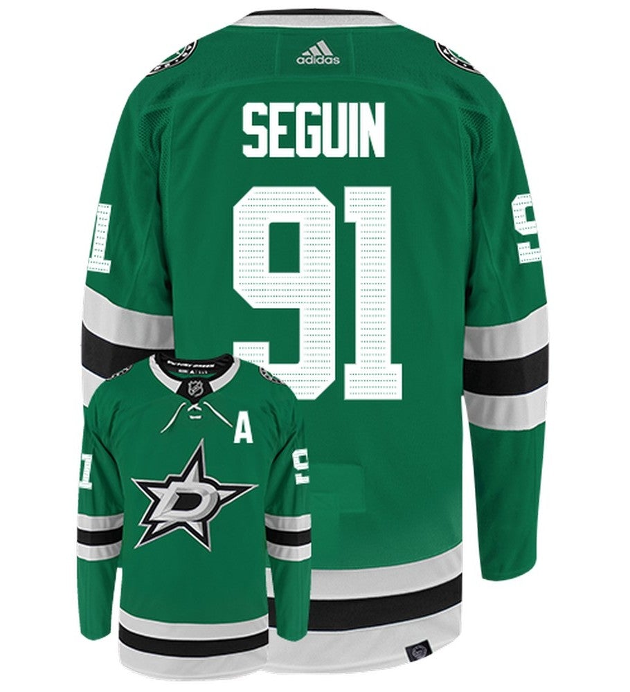 Tyler Seguin Dallas Stars Adidas Primegreen Authentic Home NHL Hockey Jersey - Back/Front View