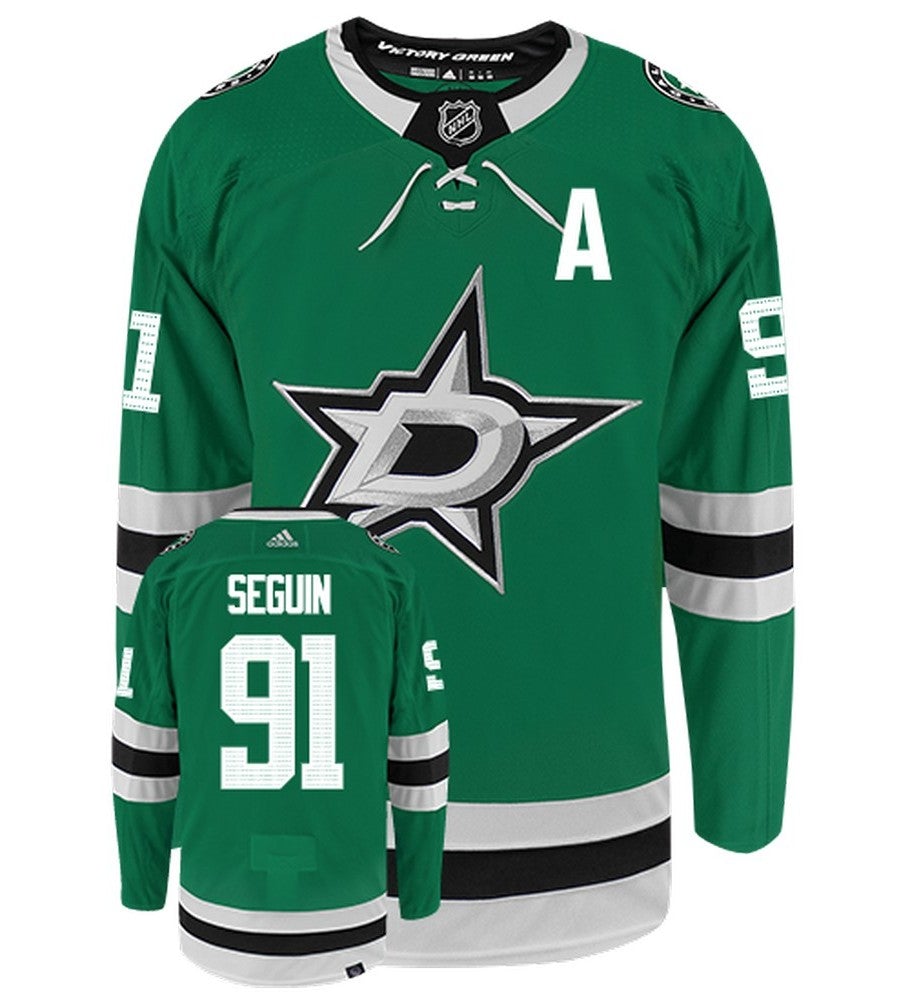 Tyler Seguin Dallas Stars Adidas Primegreen Authentic Home NHL Hockey Jersey - Front/Back View