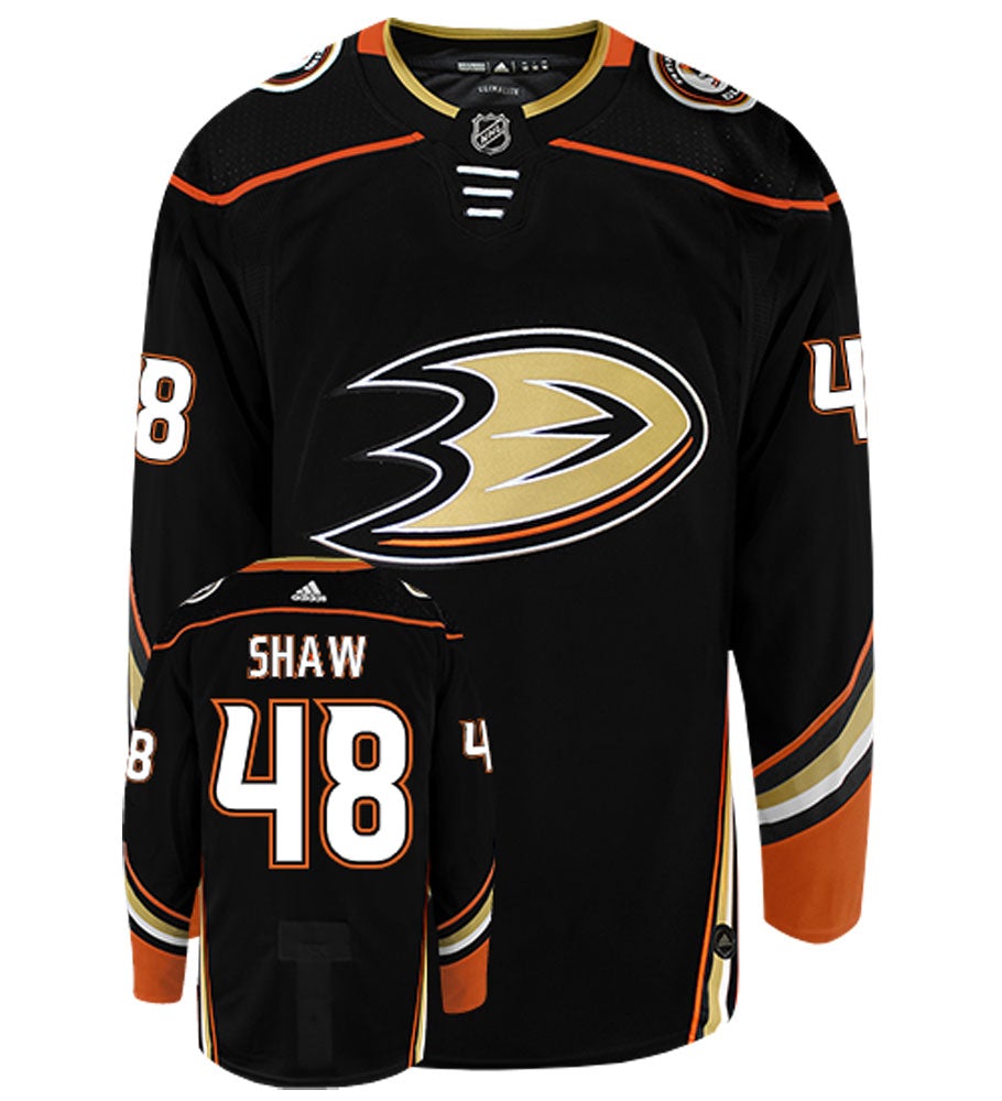 Logan Shaw Anaheim Ducks Adidas Authentic Home NHL Hockey Jersey