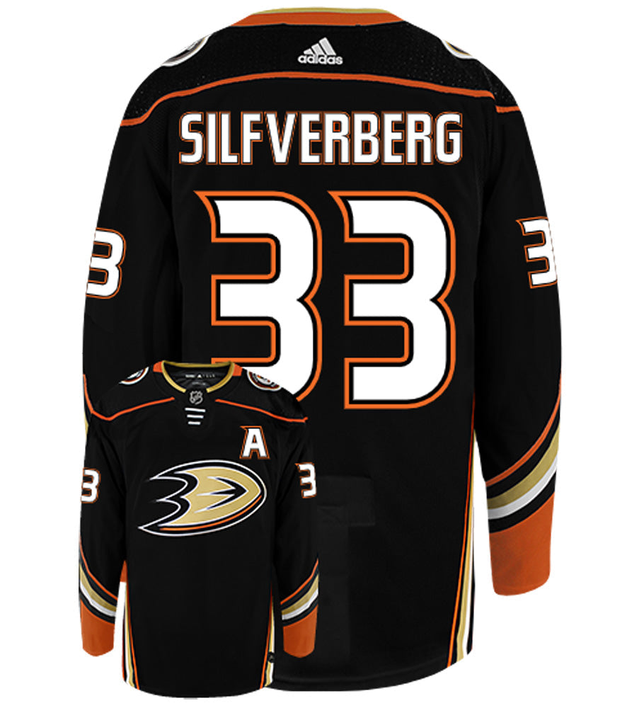 Jacob Silfverberg Anaheim Ducks Adidas Authentic Home NHL Hockey Jersey