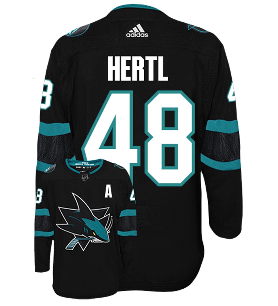 Tomas Hertl San Jose Sharks Adidas Authentic Third Alternate NHL Hockey Jersey